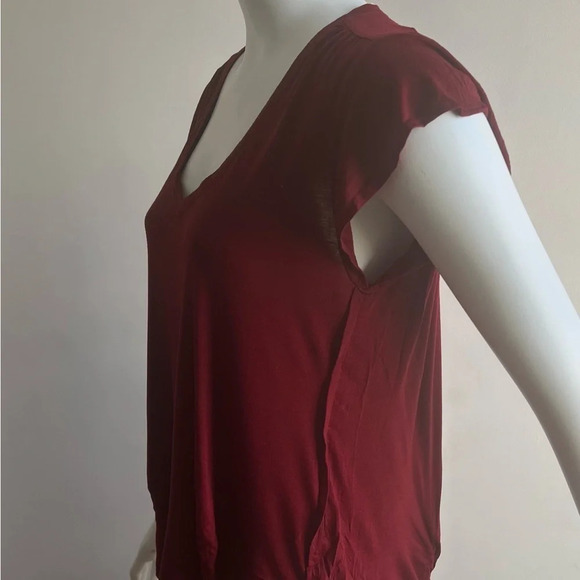 GAP womens Rust Orange knit Short sleeve Blouse top Small NWT - Picture 4 of 9